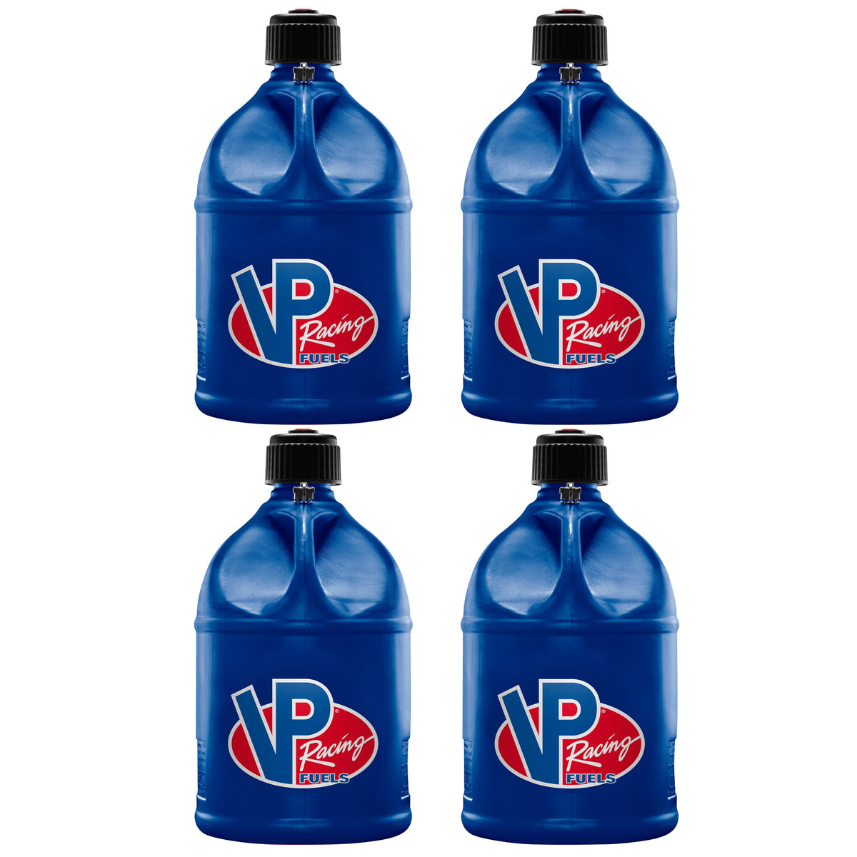 VP Racing 5.5 Gallon Round Plastic Container Utility Jug Can (4 Pack)