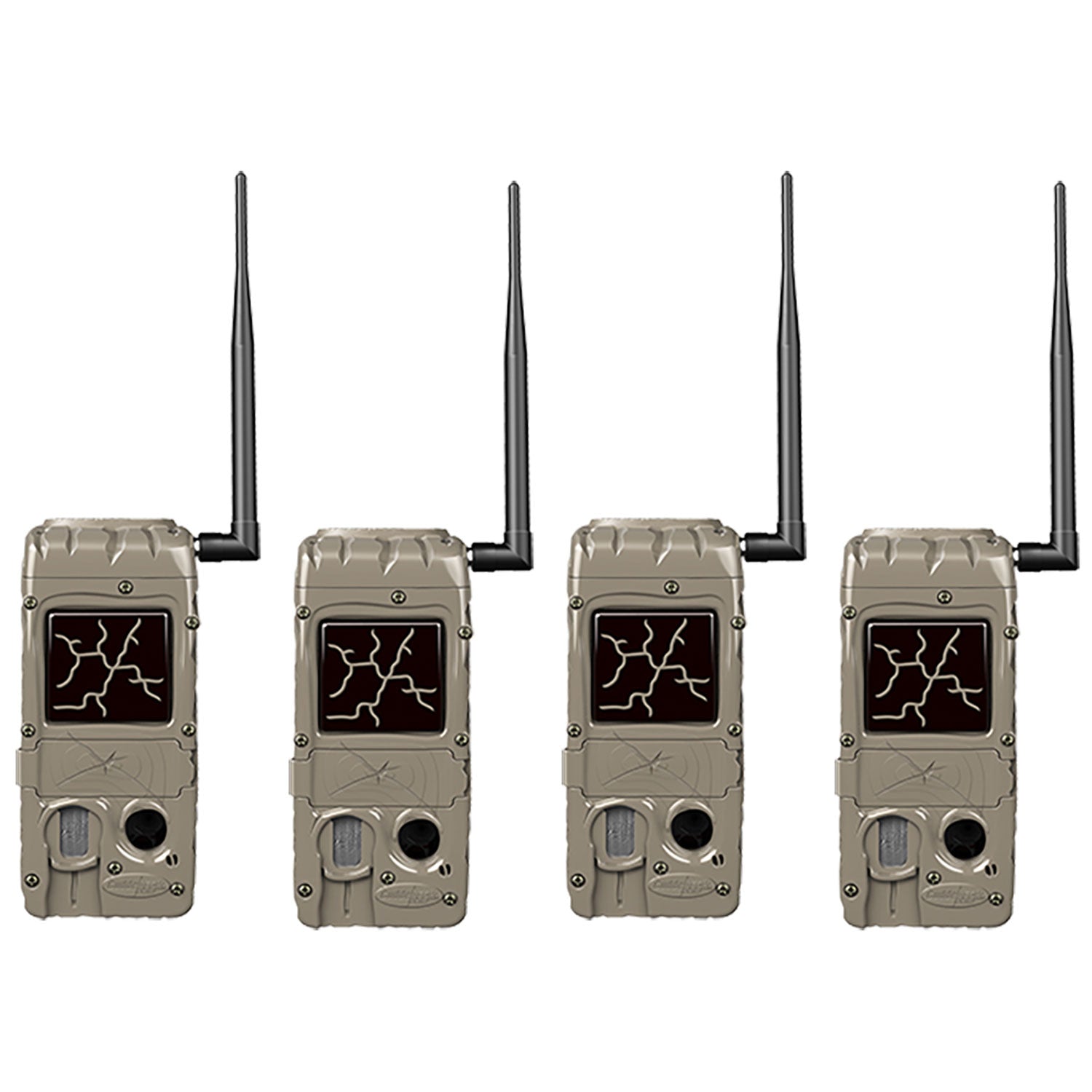 Cuddeback Power House Black Flash 20 MP Wireless Network Trail Camera (4 Pack)