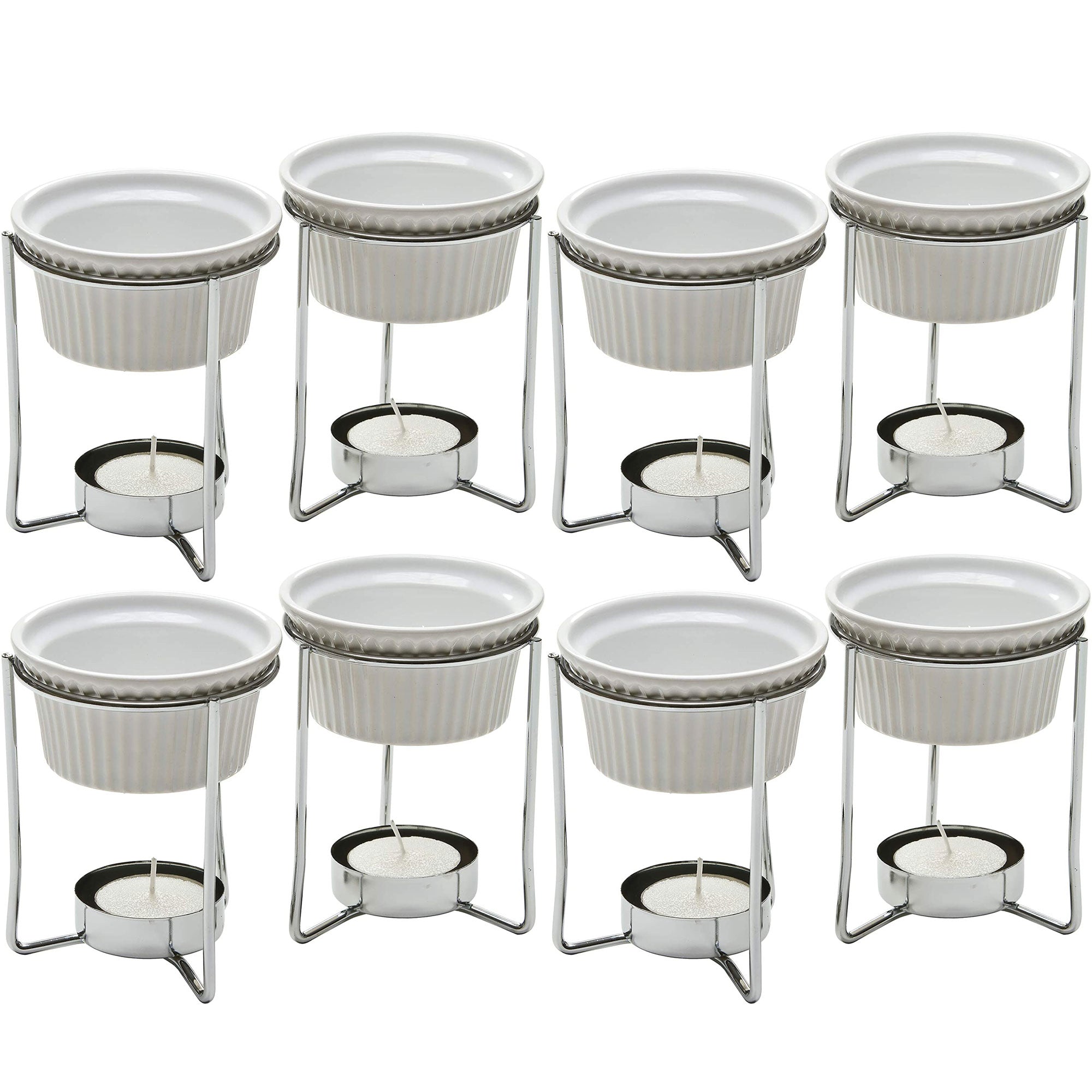 PrepWorks by Progressive 5-Ounce Ceramic Butter Warmer Home Fondue Set (4 Sets)