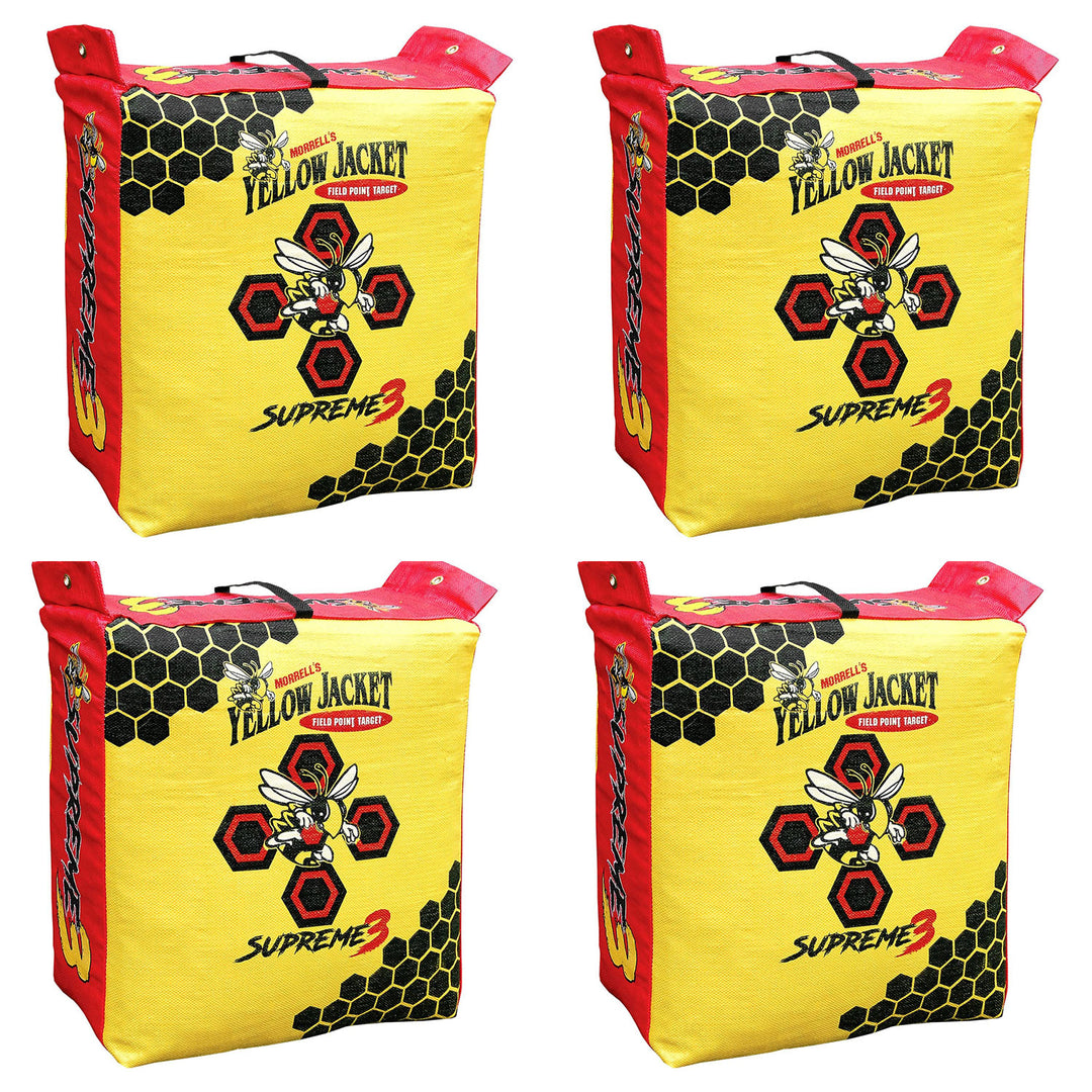 Morrell Yellow Jacket Supreme 3 28 Pound Field Point Archery Bag Target (4 Pack)