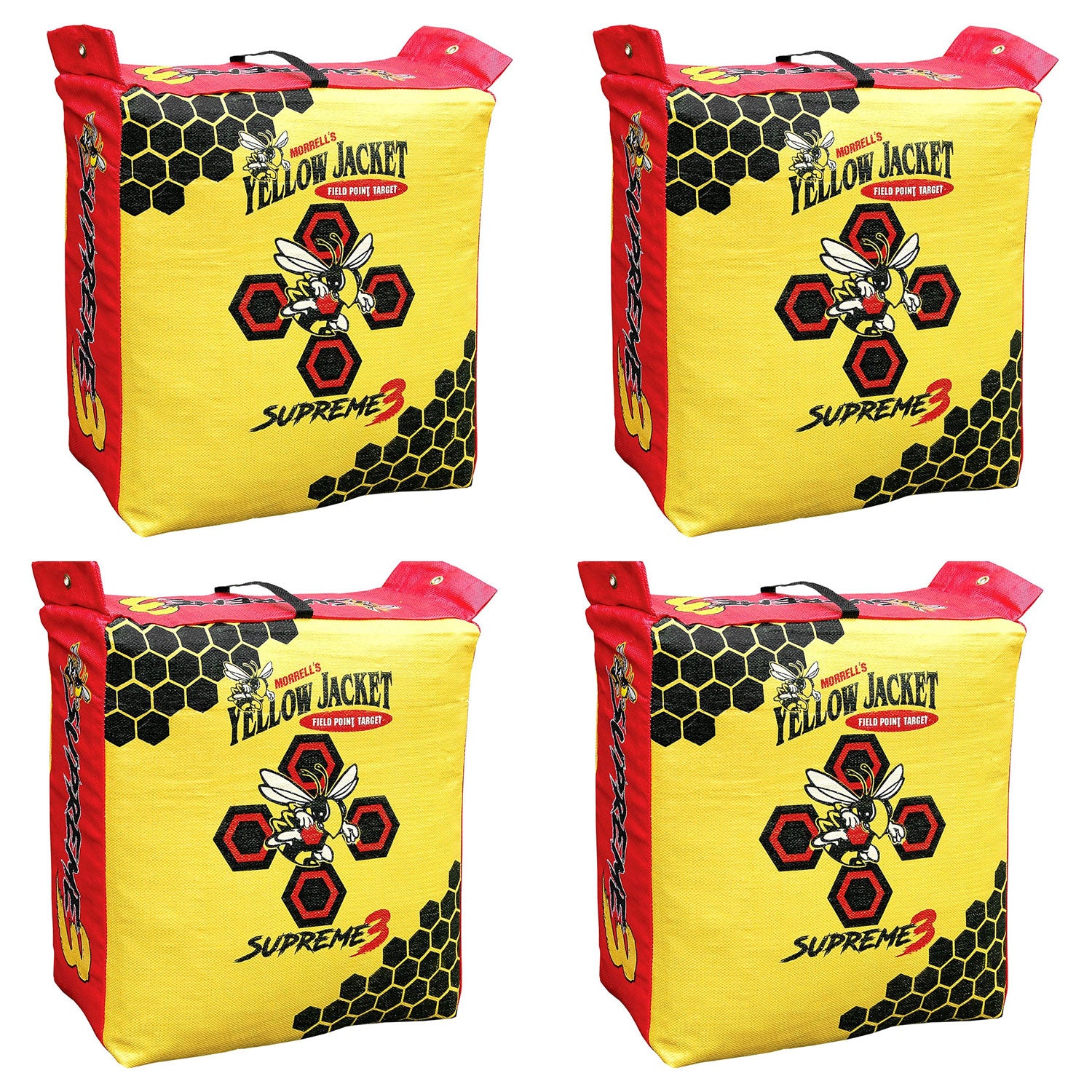 Morrell Yellow Jacket Supreme 3 28 Pound Field Point Archery Bag Target (4 Pack)
