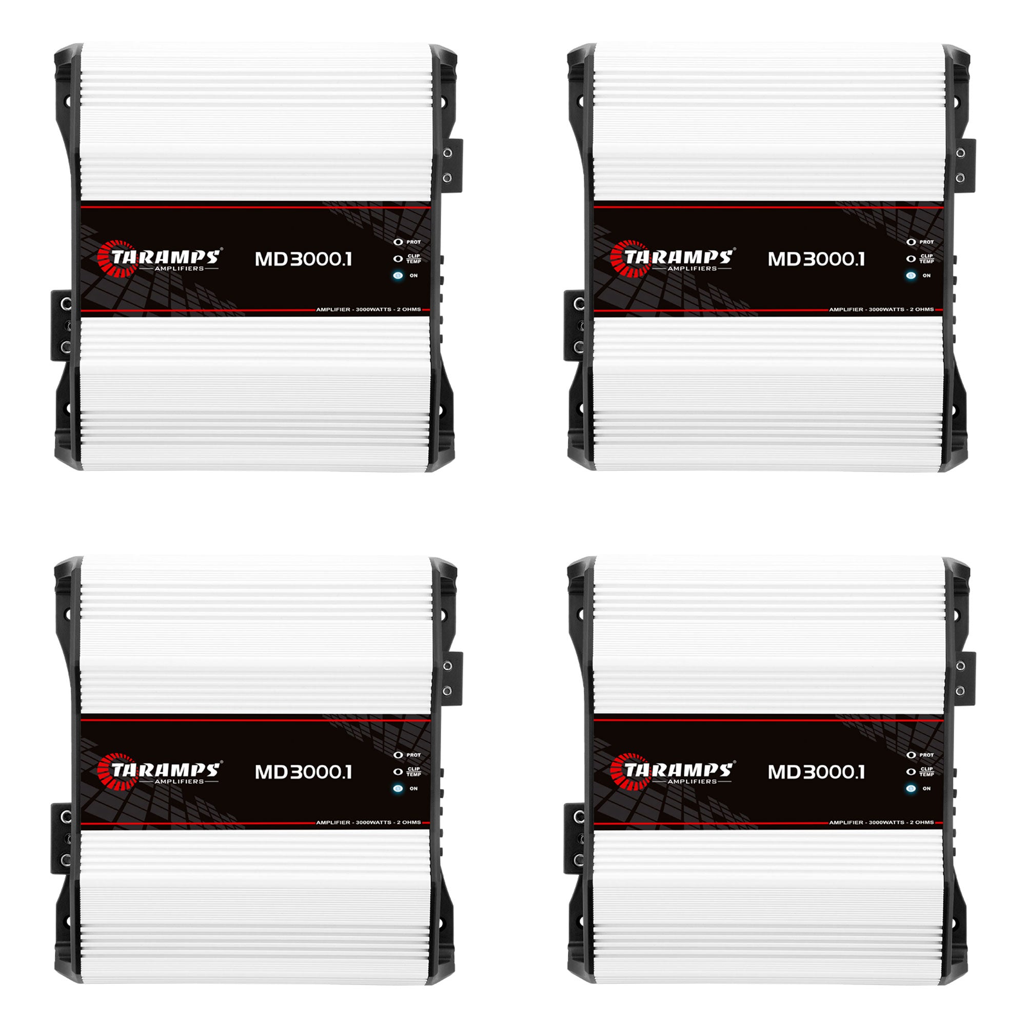 Taramps Class D MD 3000.1 2 Ohms 3000W Car Sound Systems Mono Amplifier (4 Pack)