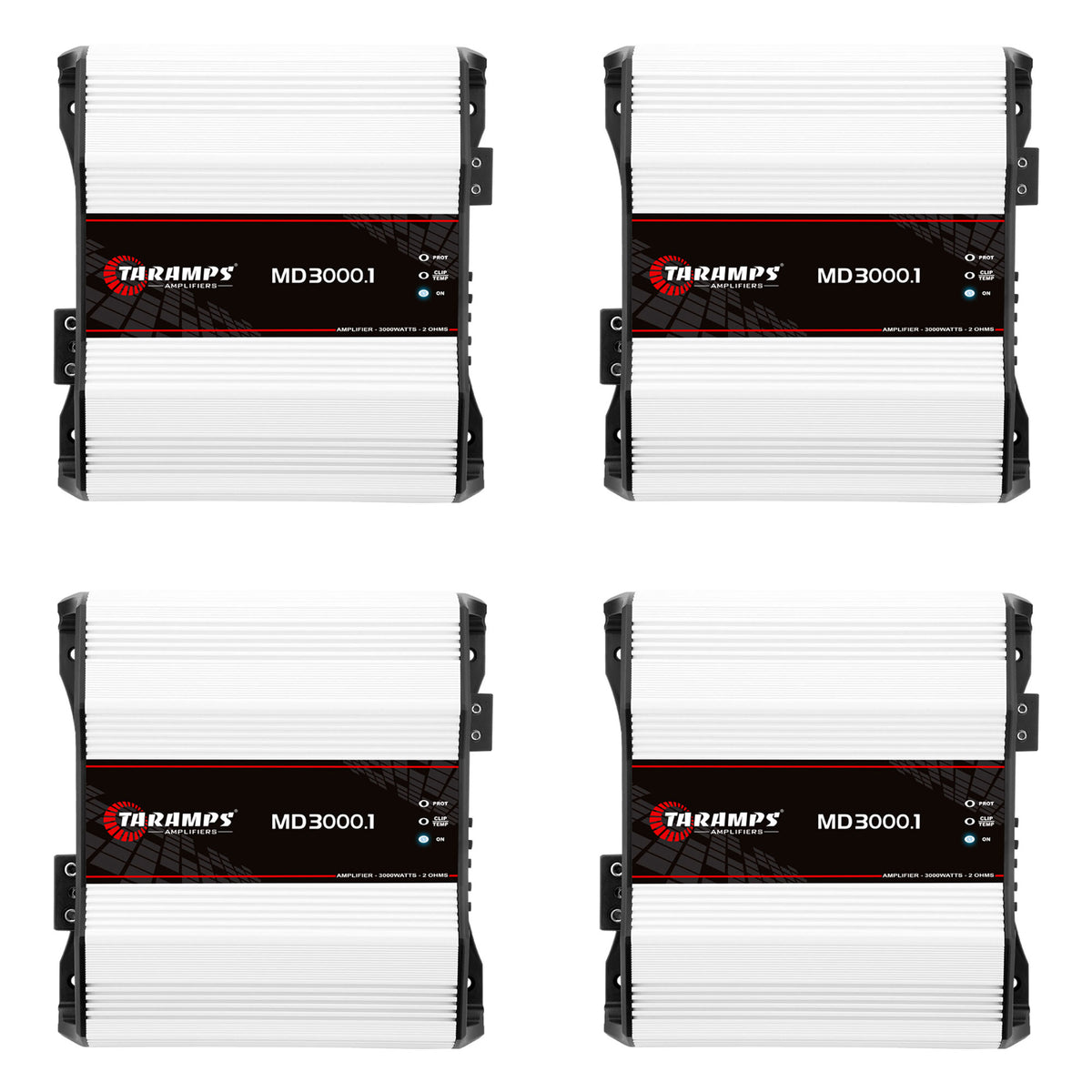 Taramps Class D MD 3000.1 2 Ohms 3000W Car Sound Systems Mono Amplifier (4 Pack)