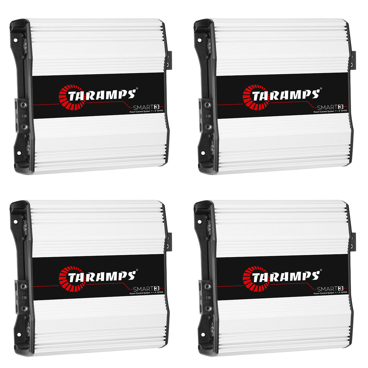 Taramps Smart 3 Class D 3000W 2 Ohm Automotive Sound System Amplifier (4 Pack)