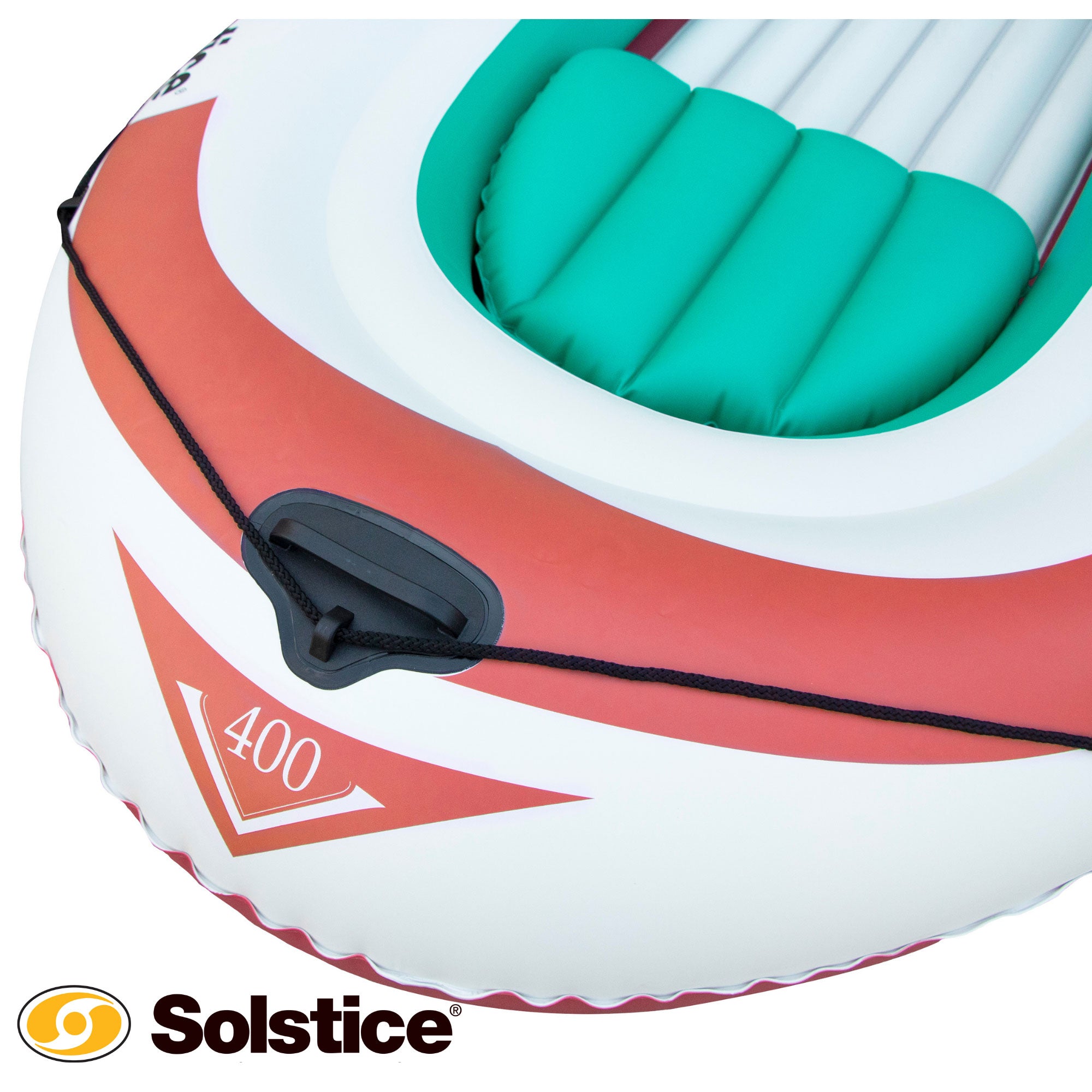 Swimline Solstice 30400 Voyager Inflatable 4 Person Fishing Leisure Boat Raft - VMInnovations