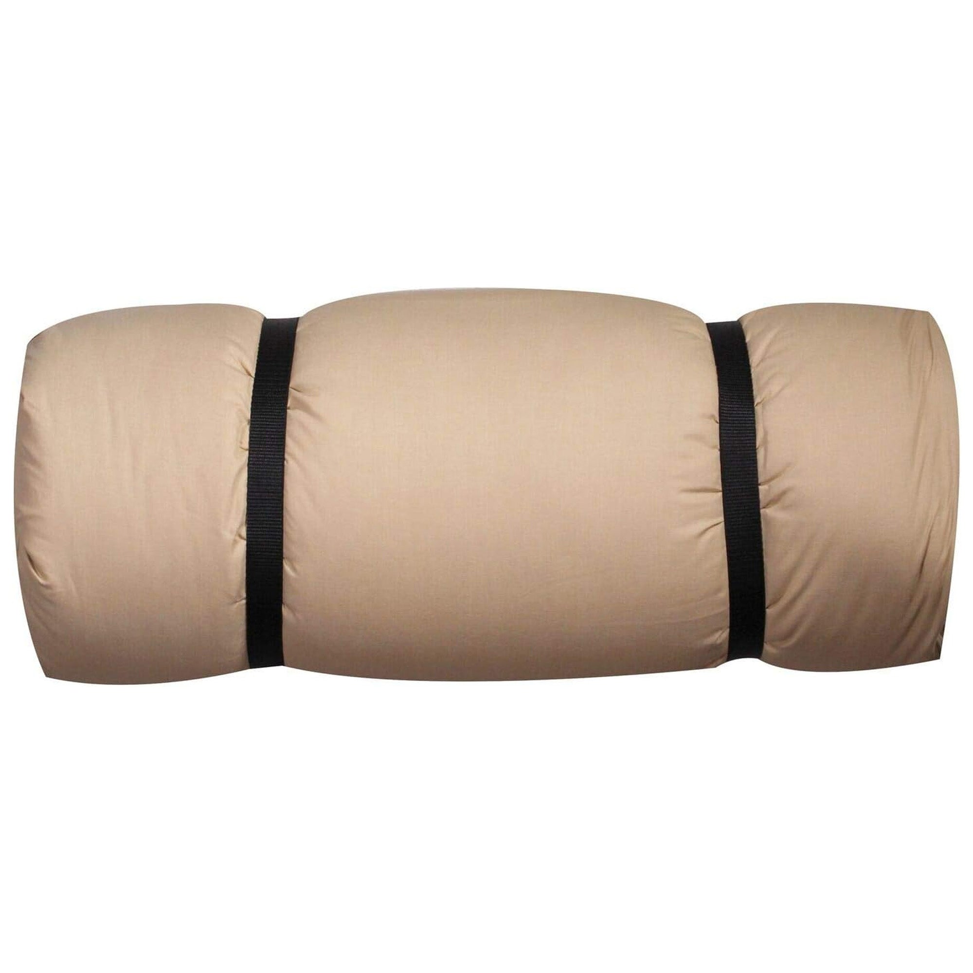 Disc-O-Bed Adult Extra Large Duvalay Memory Foam Sleeping Bag & Duvet,Cappuccino - VMInnovations