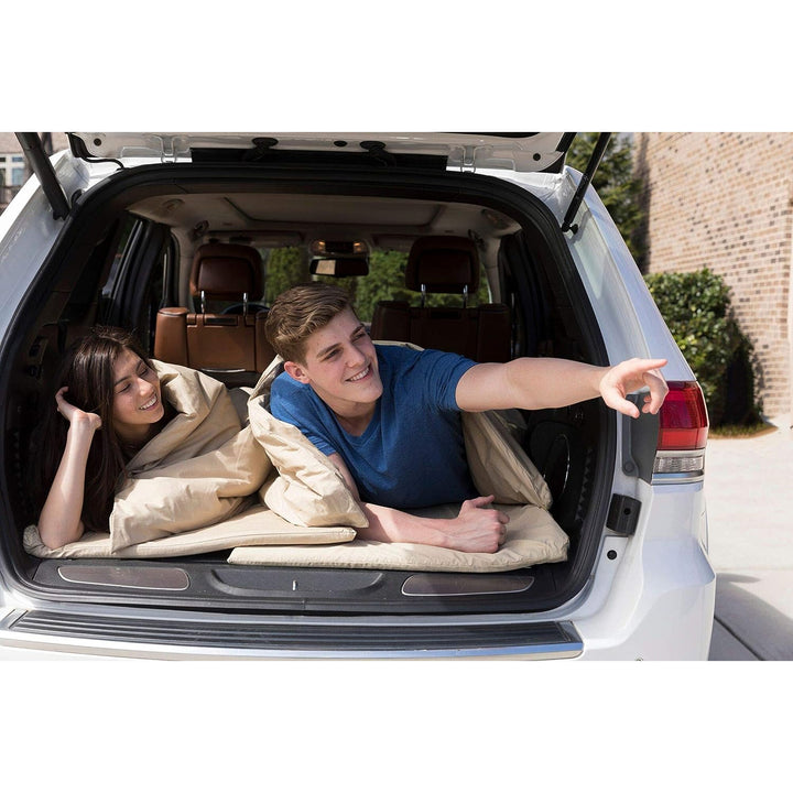 Disc-O-Bed Adult Duvalay Luxury Duvet Memory Foam Sleeping Pad, Cappuccino - VMInnovations