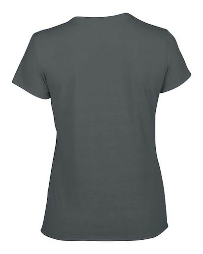 Gildan Womens Medium Adult Performance Short Sleeve T-Shirt, Charcoal (Open Box)
