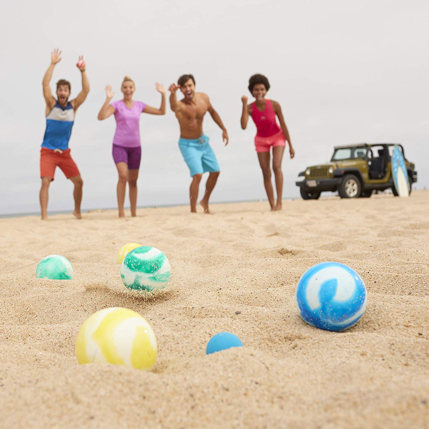 Franklin Sports 8 Ball All Weather Swirl Bocce Ball Set, Multicolor (Open Box)