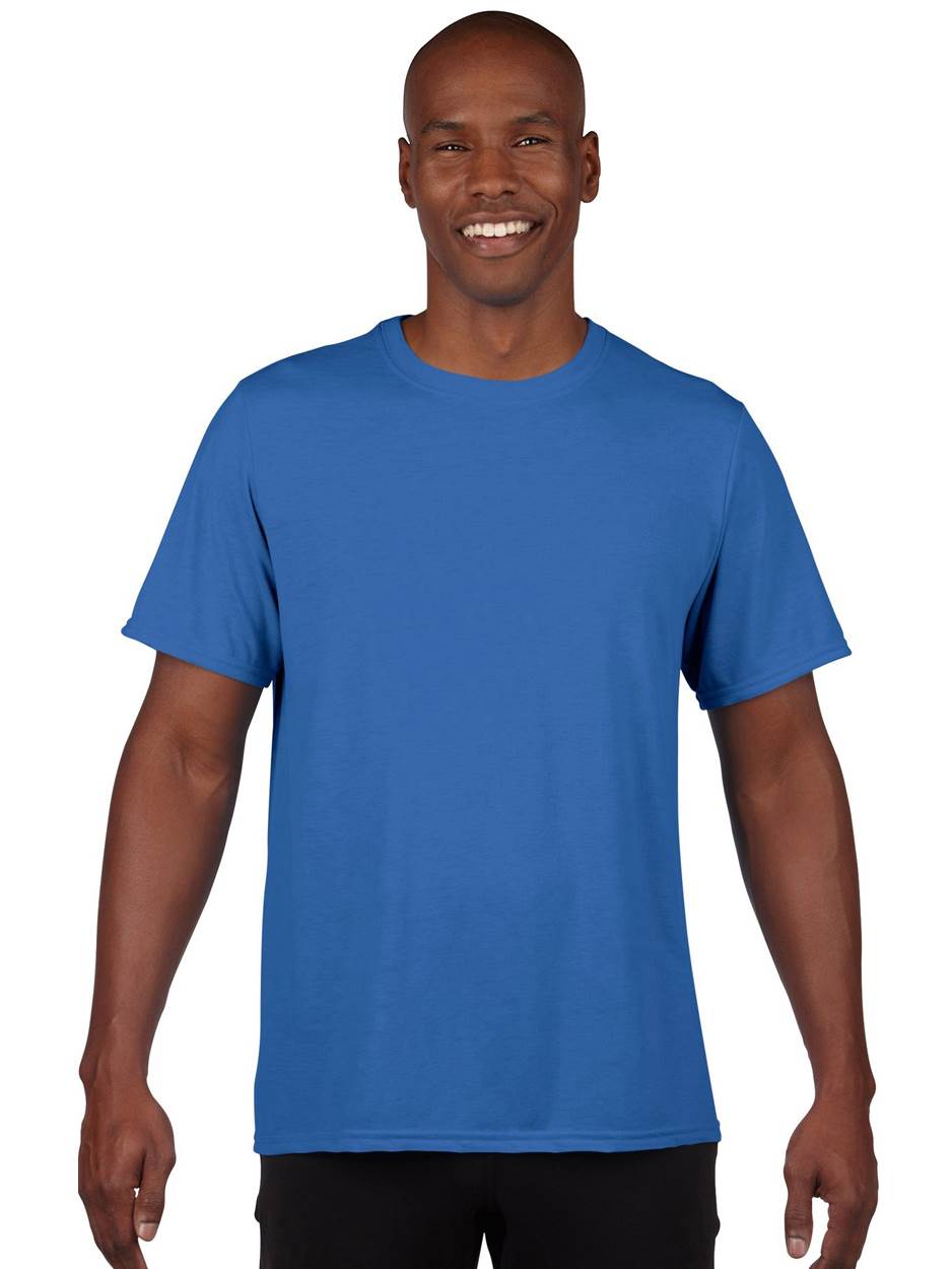 Gildan Mens Small Adult Performance Short Sleeve T-Shirt, Royal Blue (Open Box)