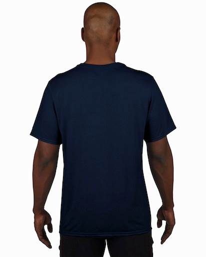 Gildan Mens Large Adult Performance Short Sleeve T-Shirt, Navy Blue (Open Box)