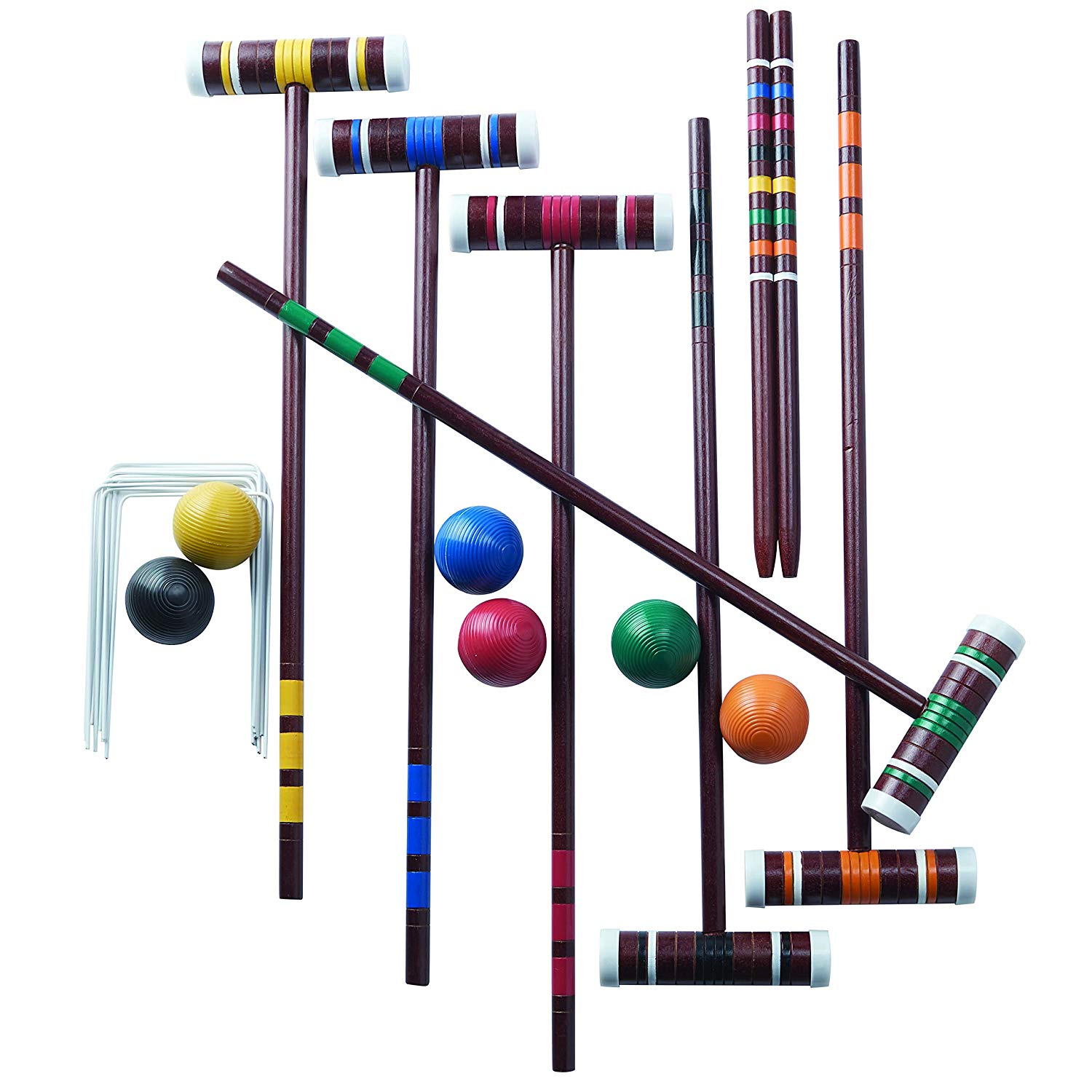 Franklin Sports 50211 Classic Family Outdoor Game Croquet Set with Accessories