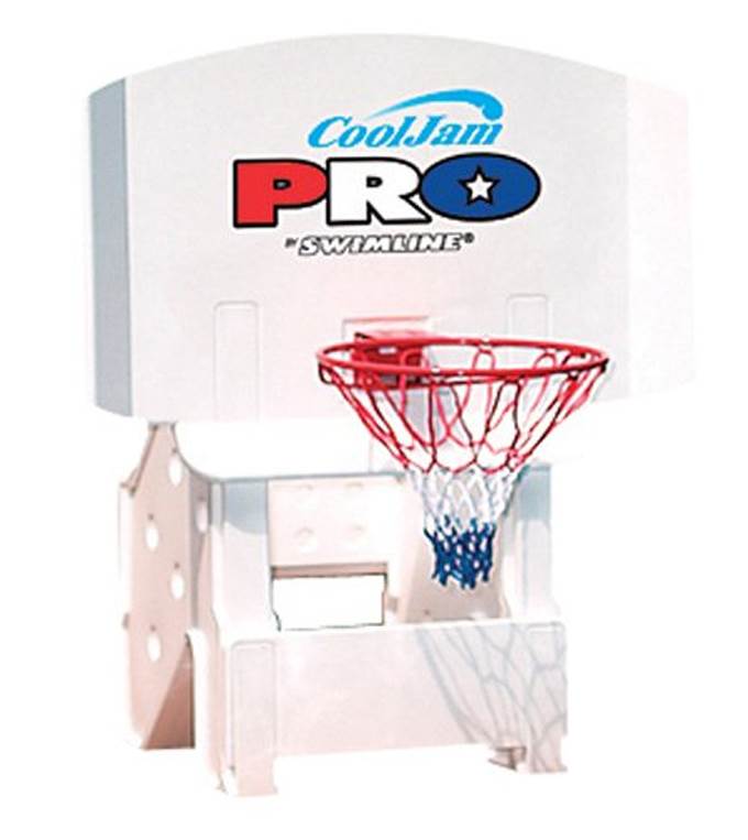 Intex Kool Splash Pool Water Slide w/ Sprayer and Swimline Pool Basketball Hoop
