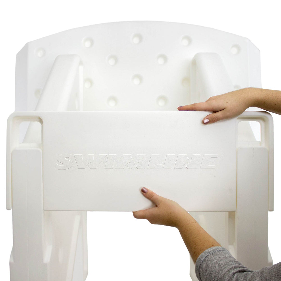 Swimline Cool Jam Pro In-Ground Poolside Basketball Game w/ Adjustable Backboard - VMInnovations