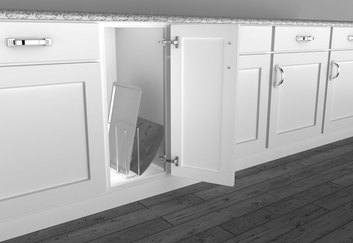 Rev-A-Shelf 596-10CR-52 Chrome U-Shaped Bakeware Cabinet Organizer (2 Pack)