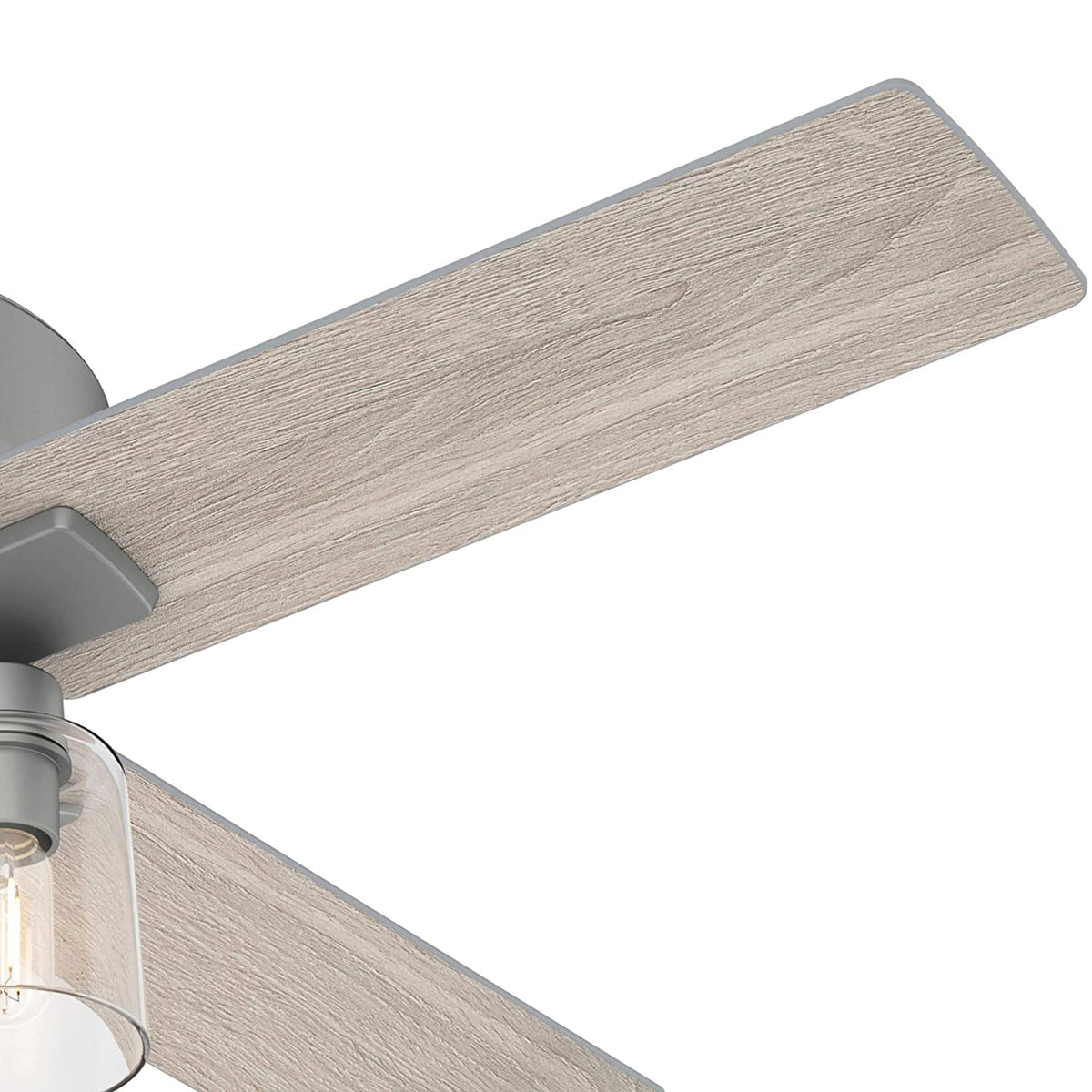 Hunter Fan Company Pelston 44 Inch Small Room Ceiling Fan w/ LED Light, Silver