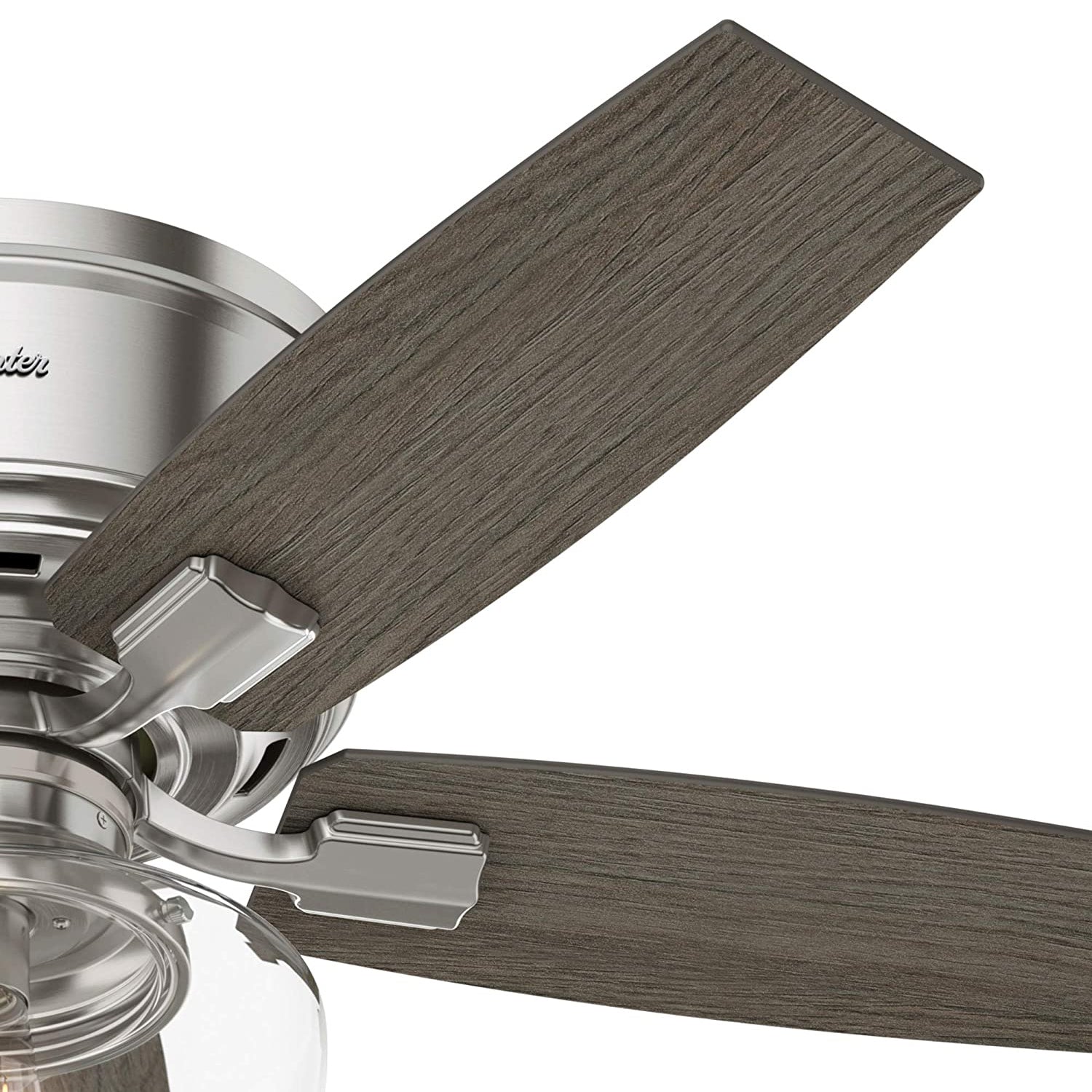 Hunter Bennett 44" Ceiling Fan with Remote Control, Brushed Nickel (Open Box)