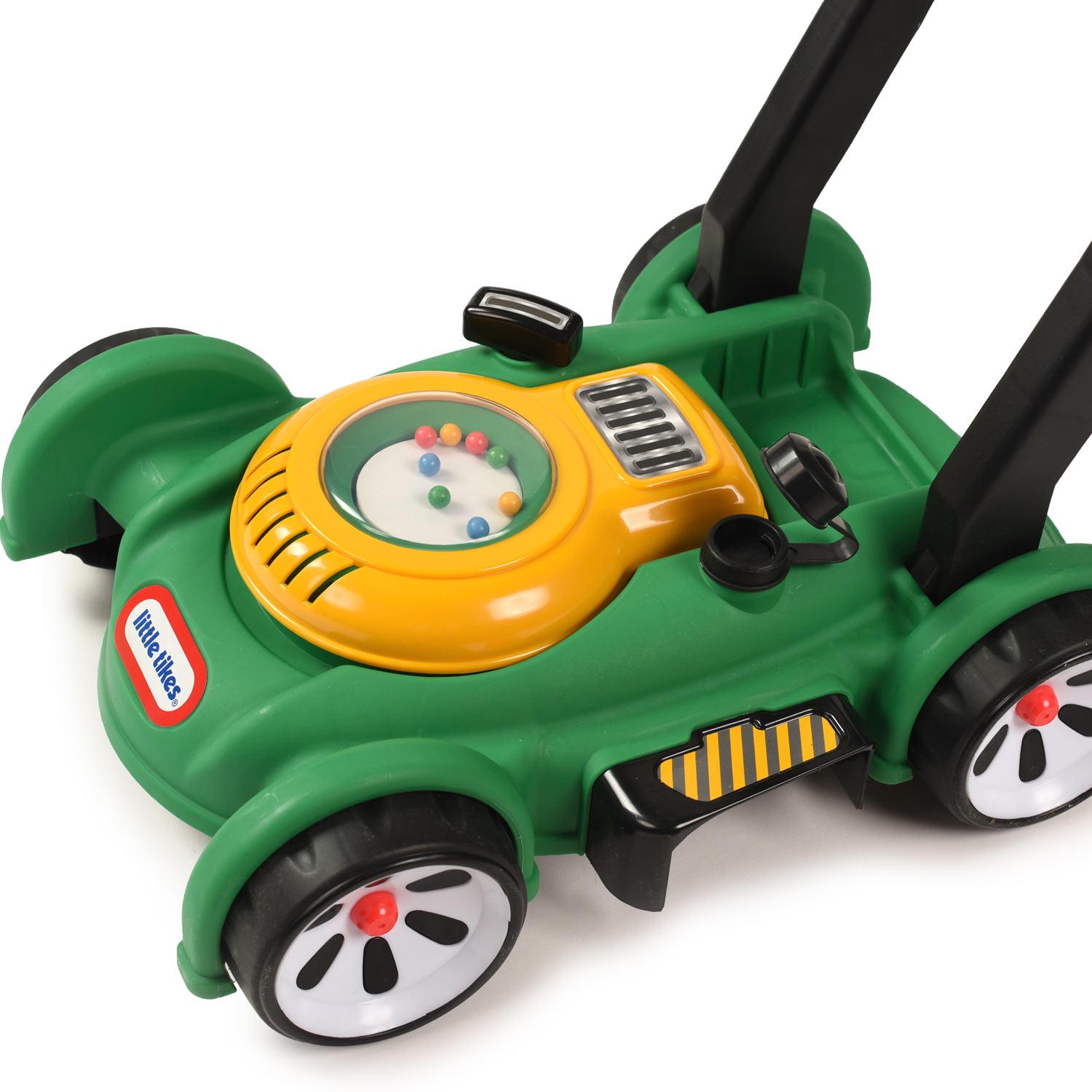 Little Tikes Toddler Gas N Go Lawn Push Mower Pretend Play Toy w/ Sounds, Green