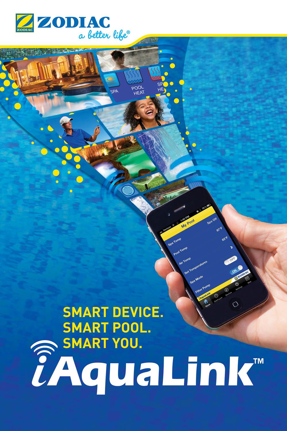 Zodiac Polaris Jandy IQ900 iAquaLink iPhone Droid Smart Phone Kit (Open Box)