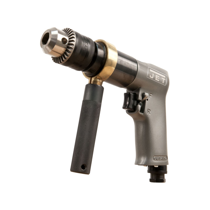 Jet 505601 JAT 601 800 RPM 90 PSI Reversible 1/2 Inch Air Drill with Side Handle - VMInnovations
