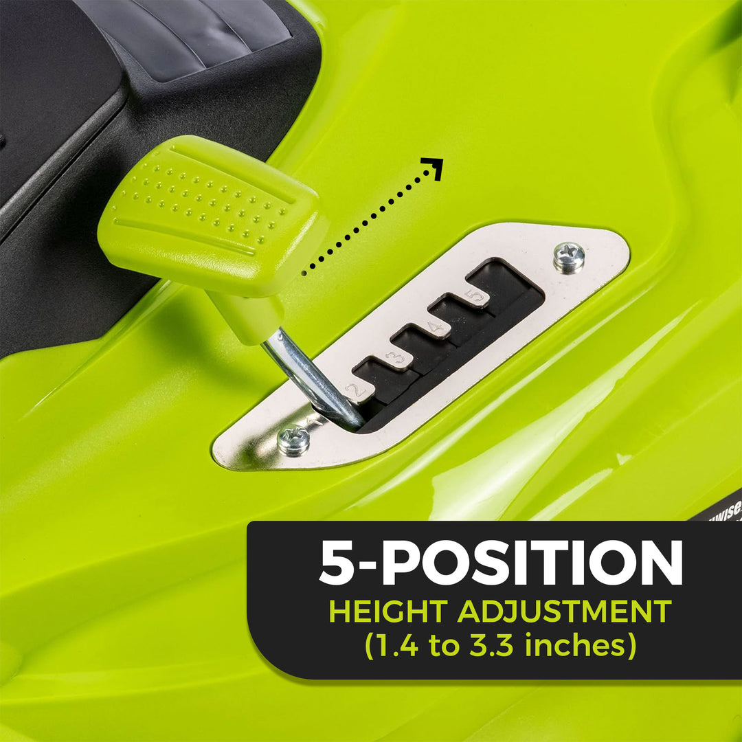 Earthwise 16” 11 Amp Corded Electric 5 Position Mower, Green (For Parts) - VMInnovations