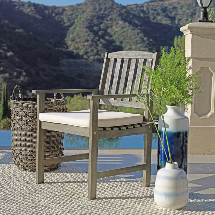 Coaster Home Furnishings Jonah 4 Piece Wood Outdoor Patio Conversation Set, Gray - VMInnovations