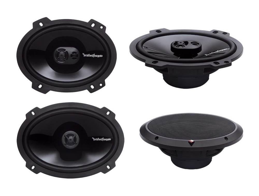 2) Rockford Fosgate P1683 6x8" 130W 3 Way + 2) P1692 6x9" 150W 2 Way Speakers