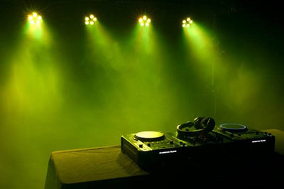 (2) NEW! AMERICAN DJ Mega Tripar Profile Plus RGB + UV LED DMX Slim Par Lights