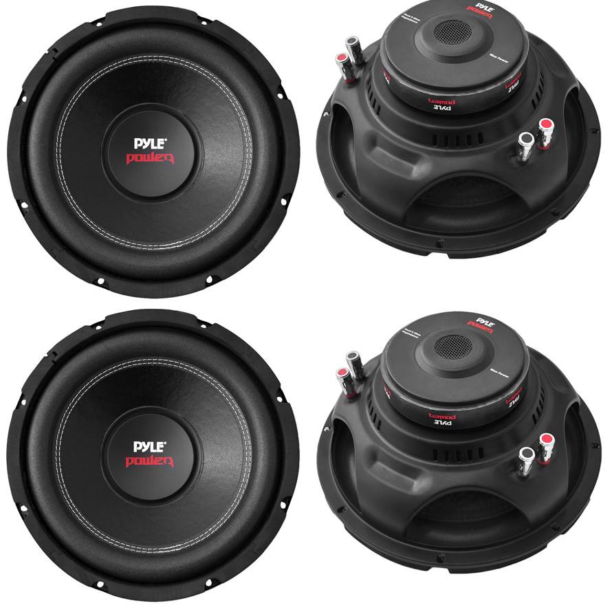Pyle PLPW10D Power 10" 1000W 4 Ohm Car Audio Dual Voice Coil Subwoofer (4 Pack) - VMInnovations