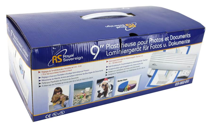 Royal Sovereign 9" Multi Purpose Thermal Cold/Hot Laminator Machine (Open Box)