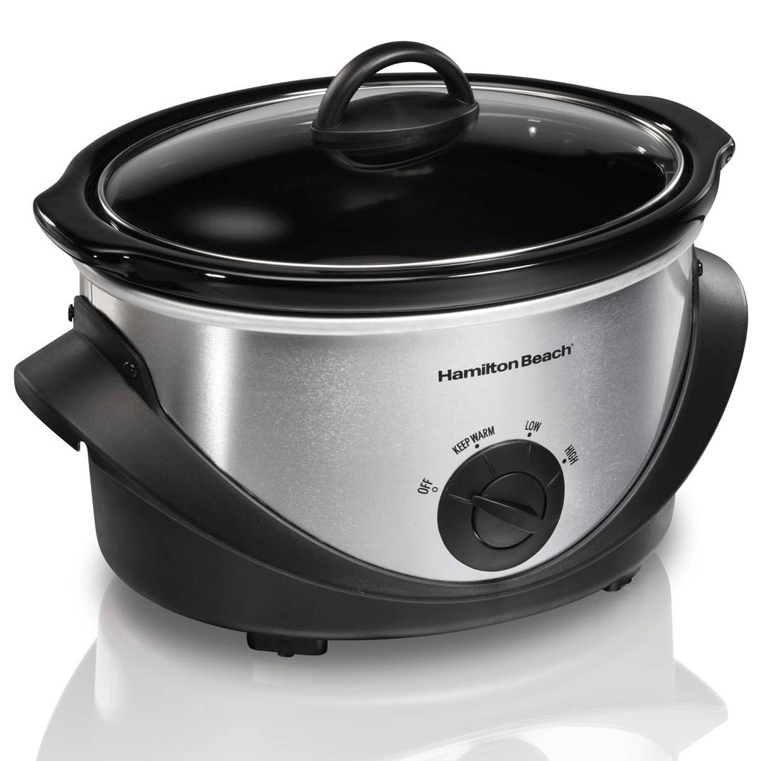 Hamilton Beach 33141 Kitchen 4-Quart Oval Slow Cooker Crock Pot (Open Box)
