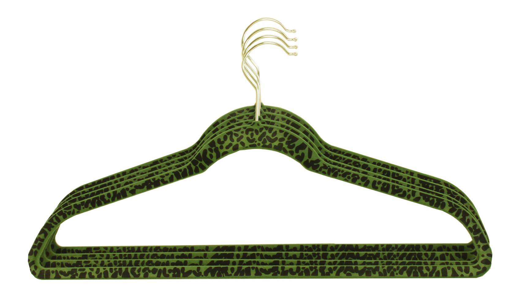 60-Piece Flocked Non Slip Velvet Brass Clothes Shirt/Pants Hanger Set - Open Box