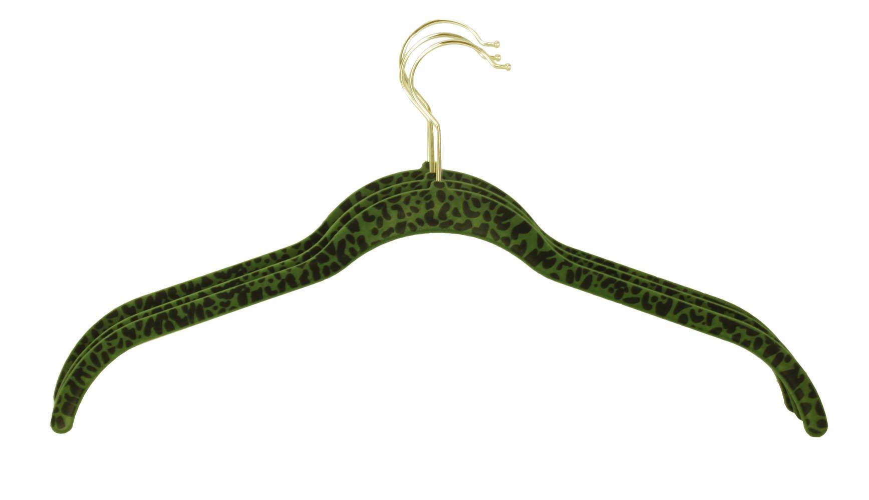 60-Piece Flocked Non Slip Velvet Brass Clothes Shirt/Pants Hanger Set - Open Box