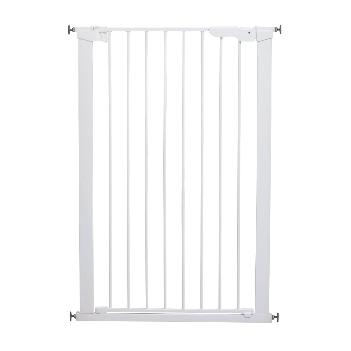 BabyDan Scandinavian 31 Inch Pet Safety Gate & 2-Pack Gate Extensions, White