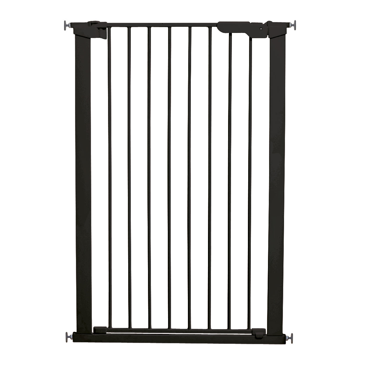 BabyDan Pet Extra Tall 31" Pressure Mounted Pet Safety Gate, Black (Open Box)