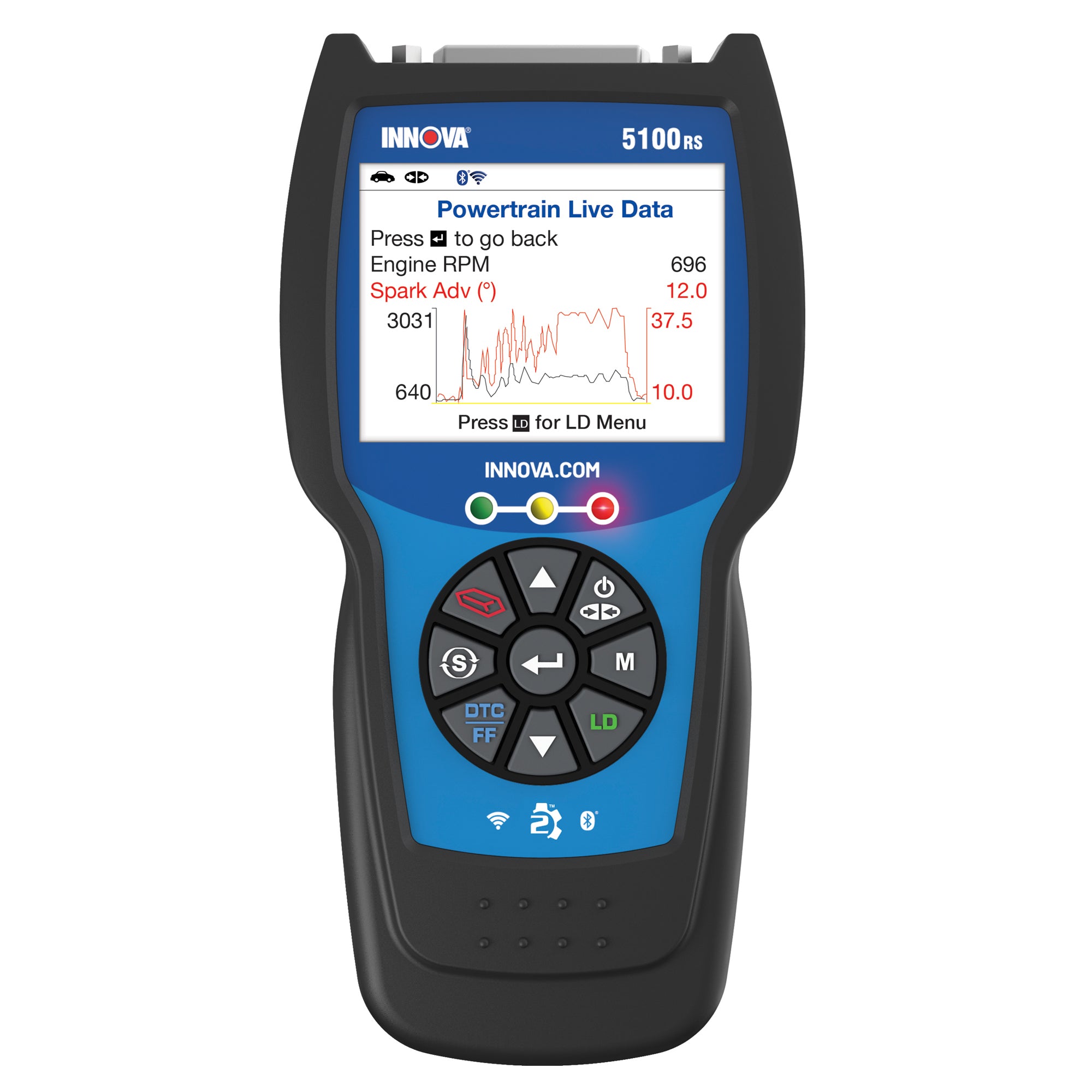 INNOVA 5100RS FixAssist OBD2 Bluetooth Code Reader Vehicle Diagnostic Scanner - VMInnovations