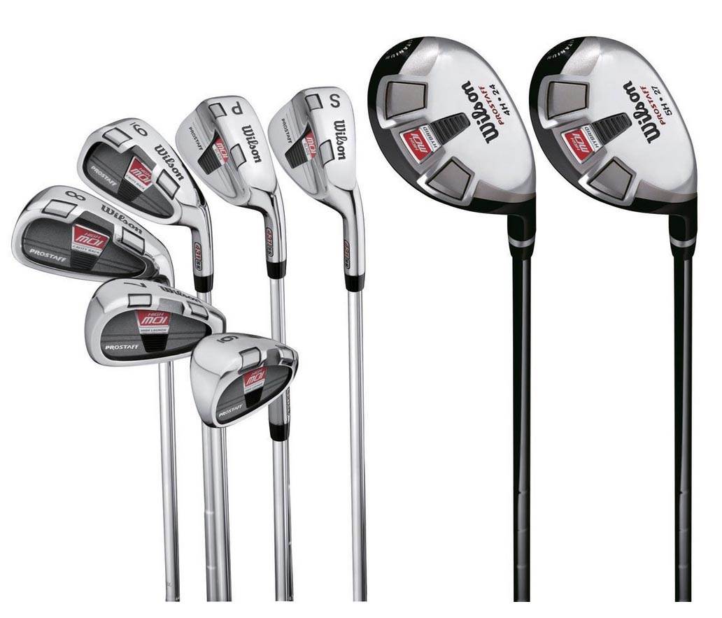 Wilson Pro-Staff High MOI Hybrid & Iron 8 Piece Combo Golf Club Set - Open Box