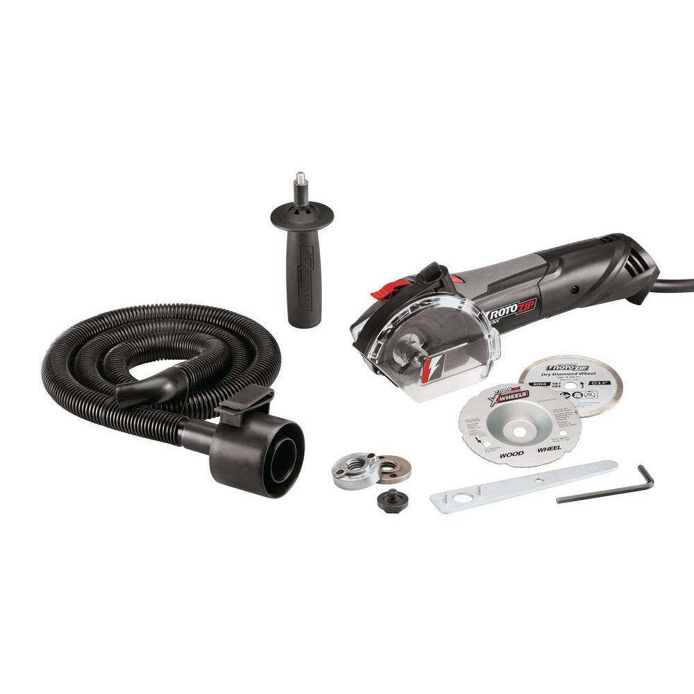 RotoZip RFS1000-20 ZipSaw 7 Amp Electric 120V 4" Multi Cut-Off Saw Kit- Open Box
