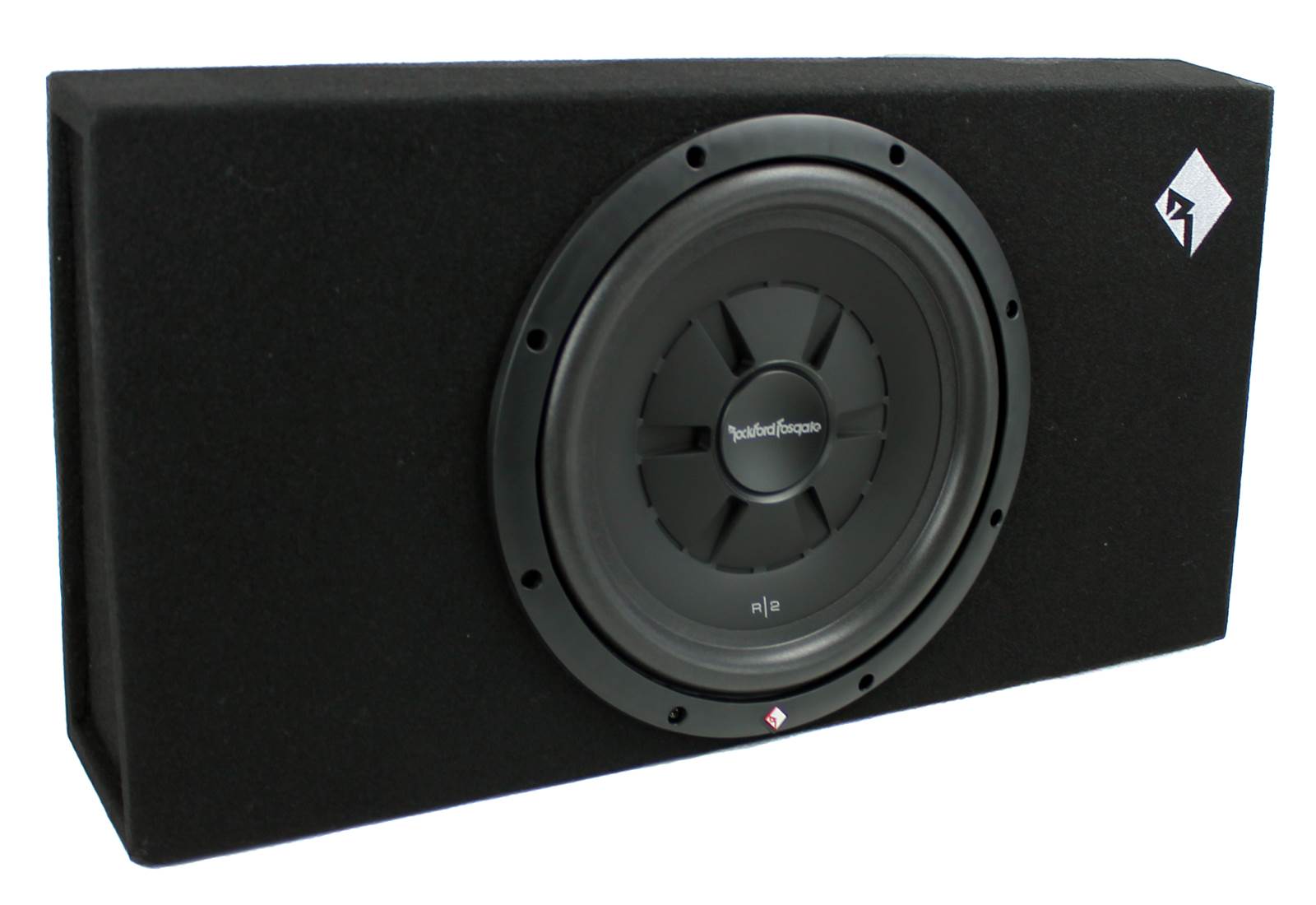 New Rockford Fosgate 12" 500W Shallow Loaded Subwoofer Sub Enclosure (For Parts)