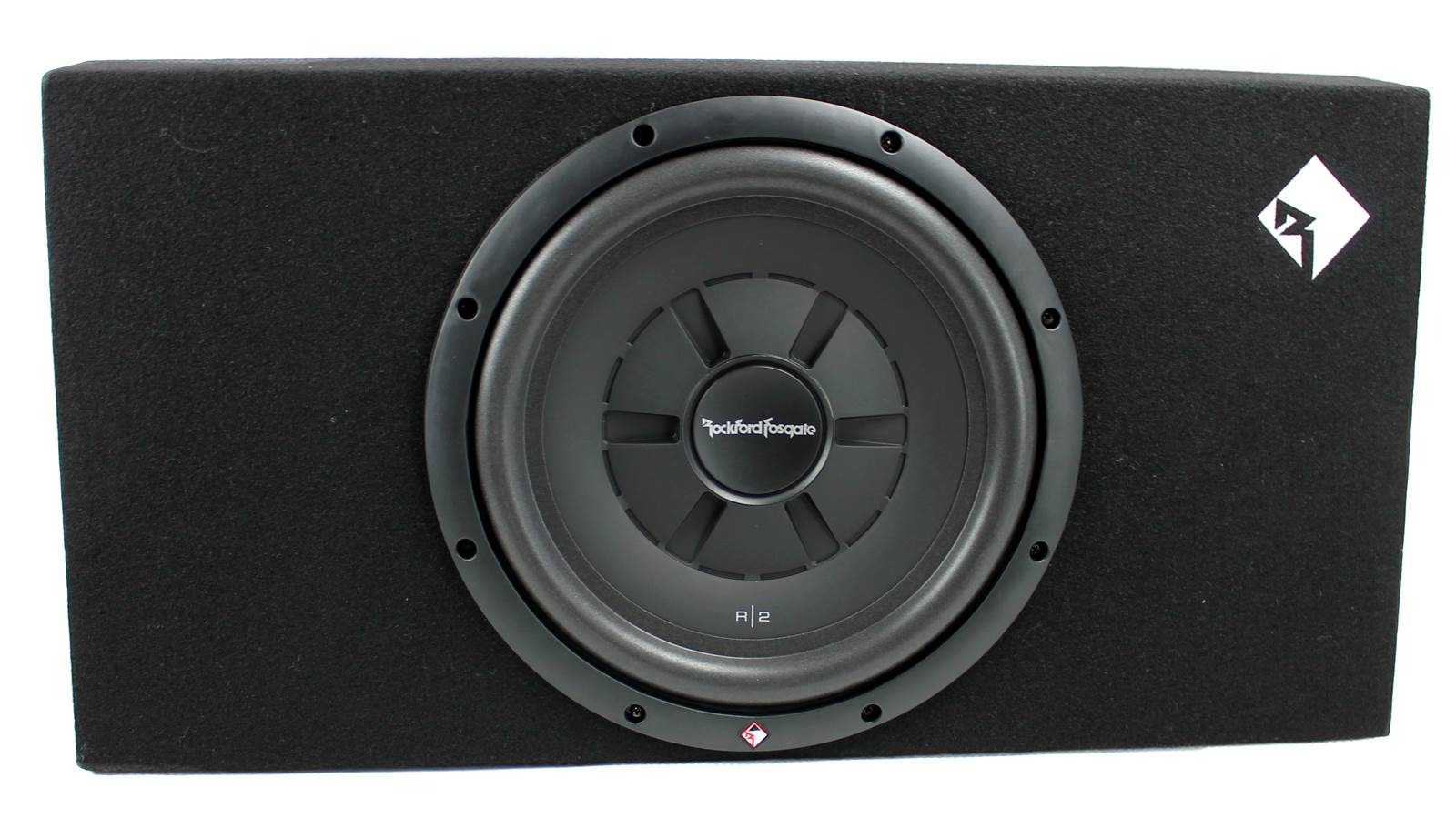 New Rockford Fosgate 12" 500W Shallow Loaded Subwoofer Sub Enclosure (For Parts)