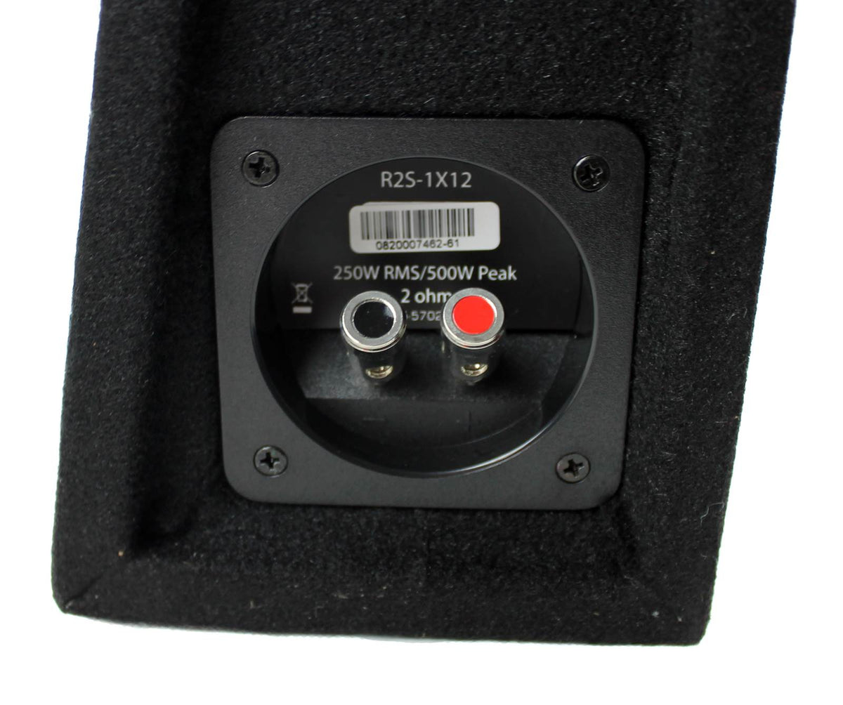 New Rockford Fosgate 12" 500W Shallow Loaded Subwoofer Sub Enclosure (For Parts)