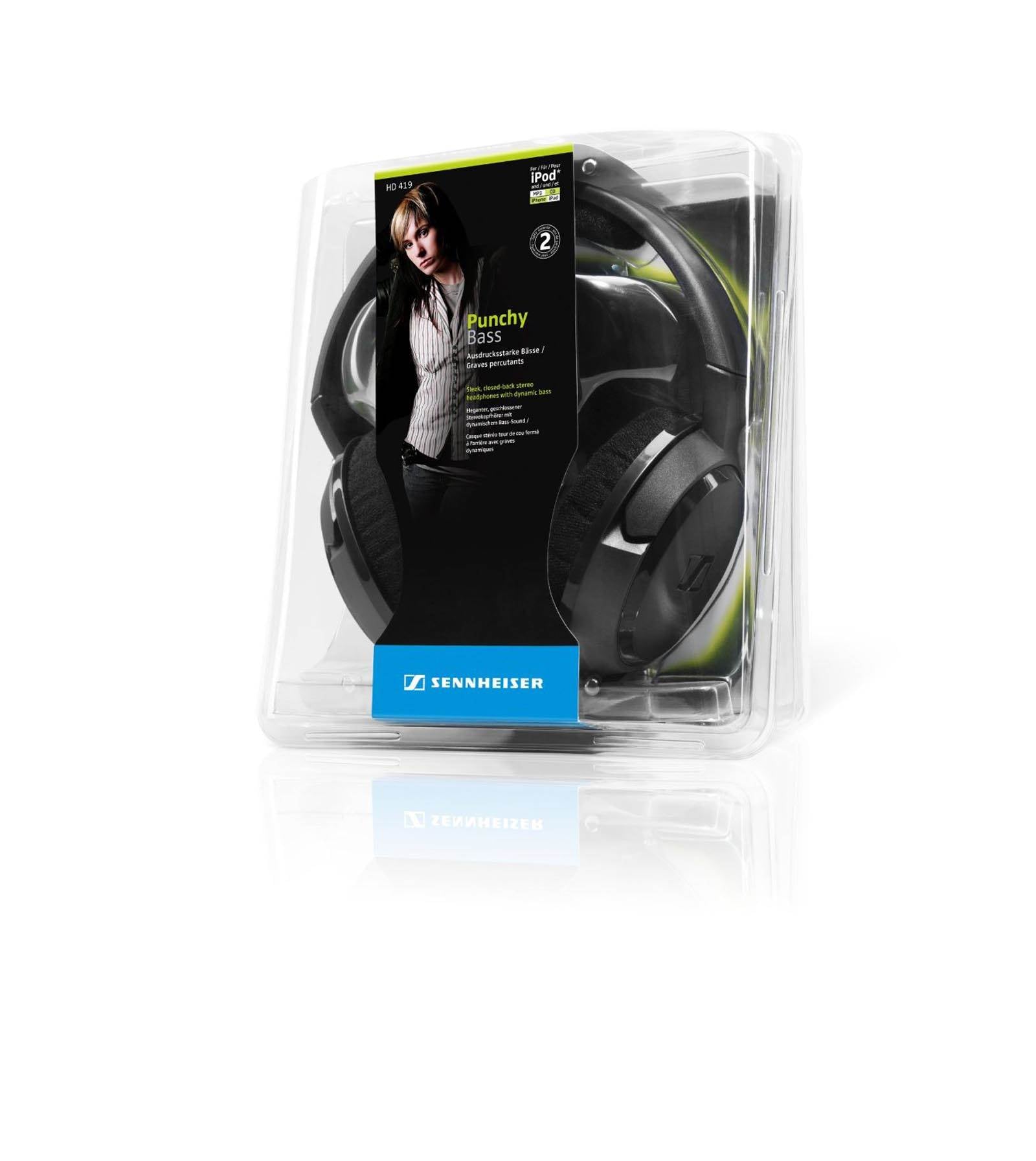 Sennheiser HD419 Over-The-Ear MP3/iPod Bass Headphones HD419 - Open Box