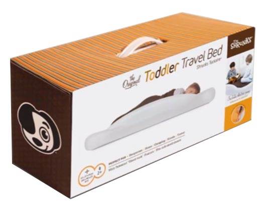 Shrunks Tuckaire Toddler Inflatable Travel Air Mattress Bed w/ Rails (Open Box)