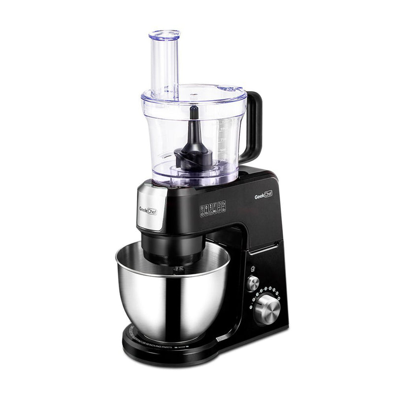 Geek Chef 2.6 Quart 7 Speed Stand Mixer with Mincer & Food Processor Attachments