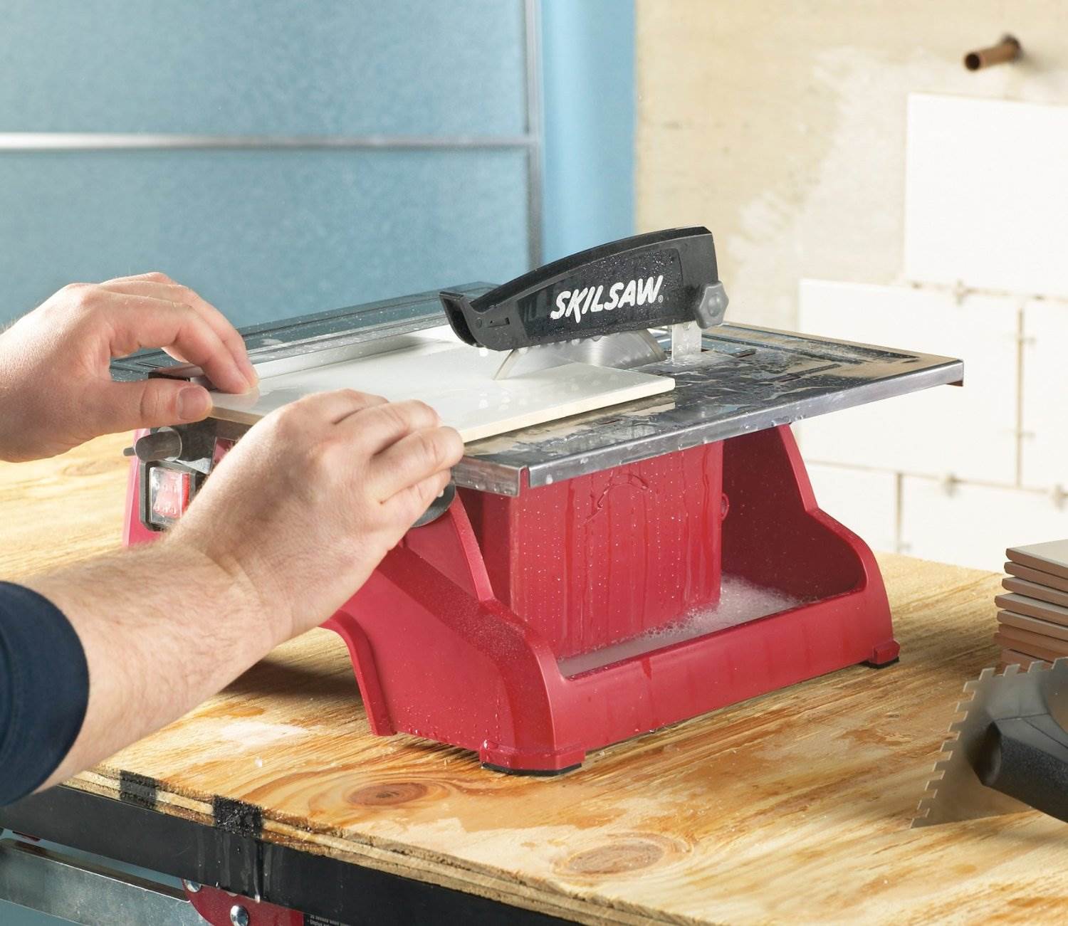 SKiL 3540-01 Portable Bench-Top Wet Tile Cutter Saw w/Diamond Blade - Open Box