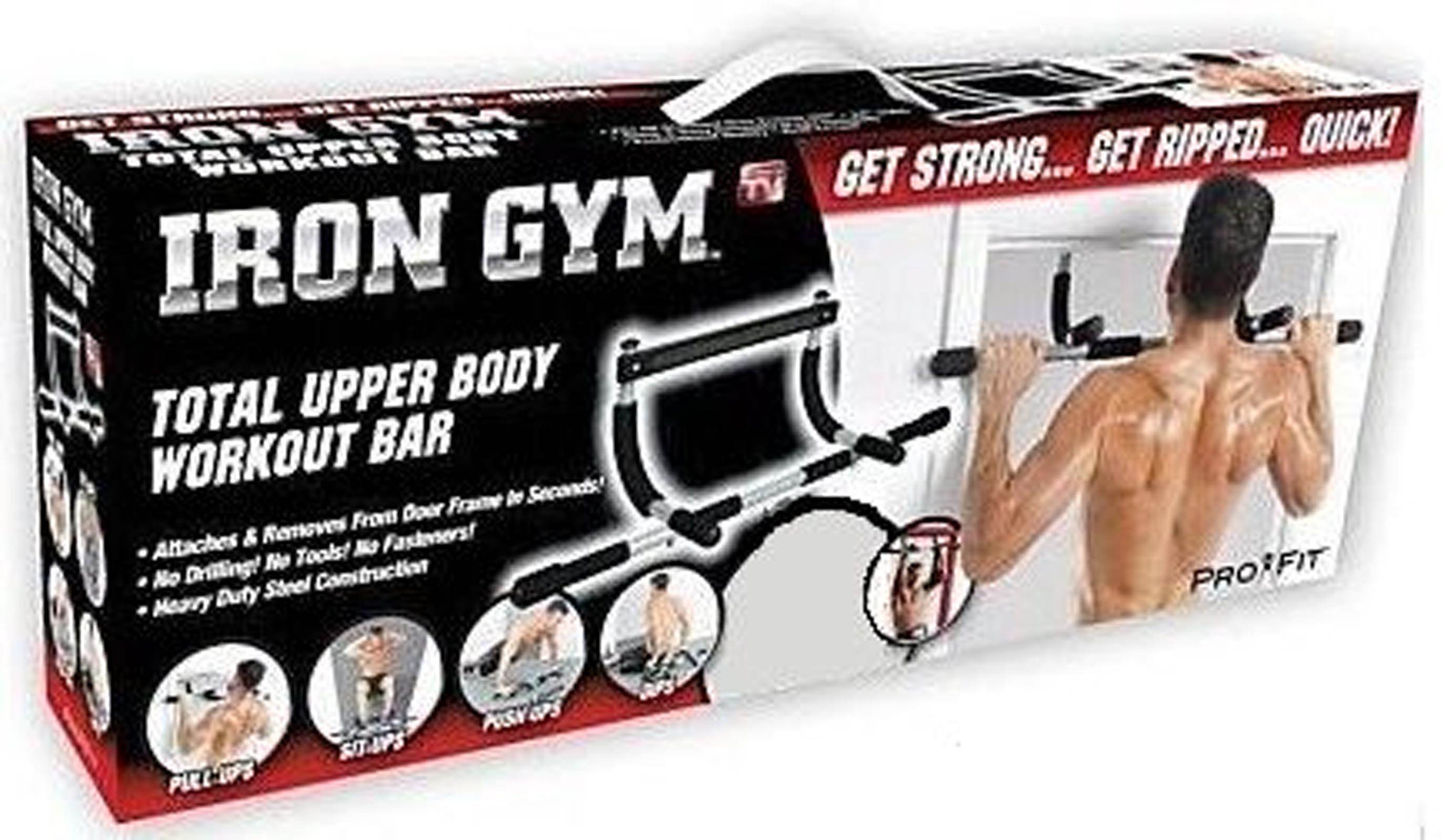 Iron Gym Total Upper Body Fitness Workout Bar Pull-Ups Sit-Ups (For Parts)
