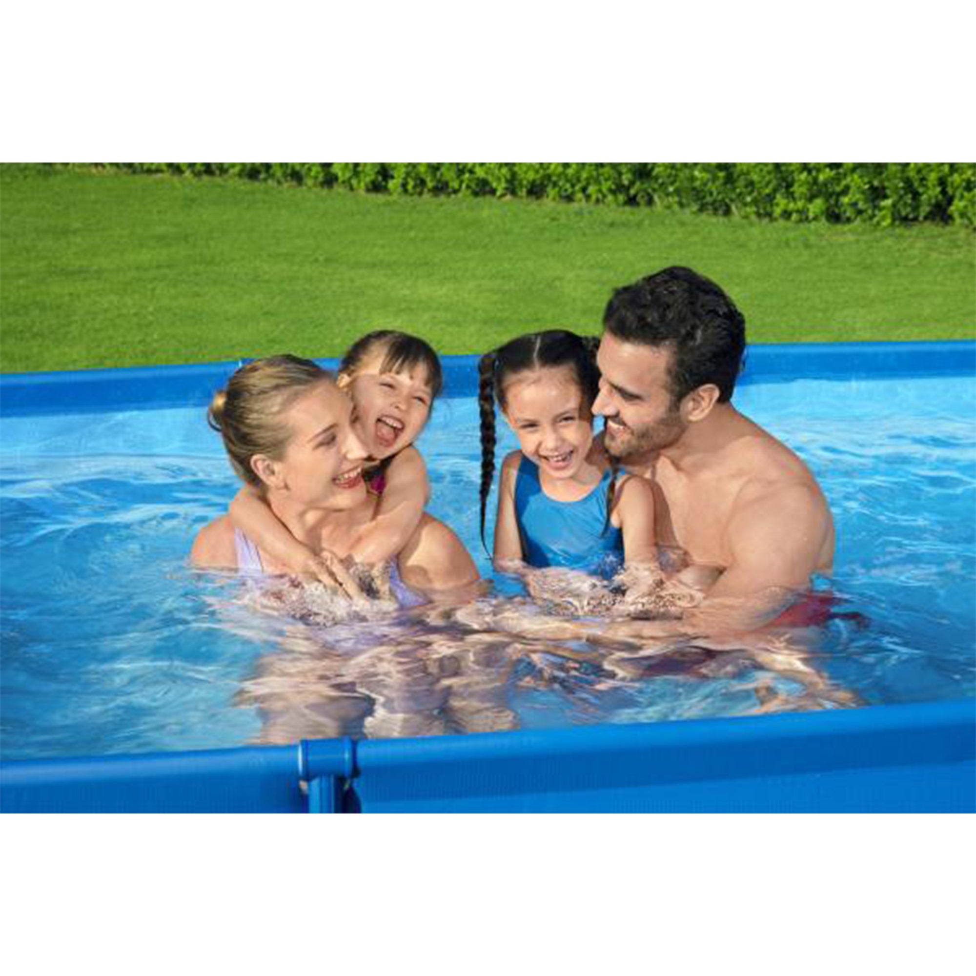 Bestway Rectangular 118x79x26 Deluxe Splash Frame Kids Pool | 56043US (Used) - VMInnovations