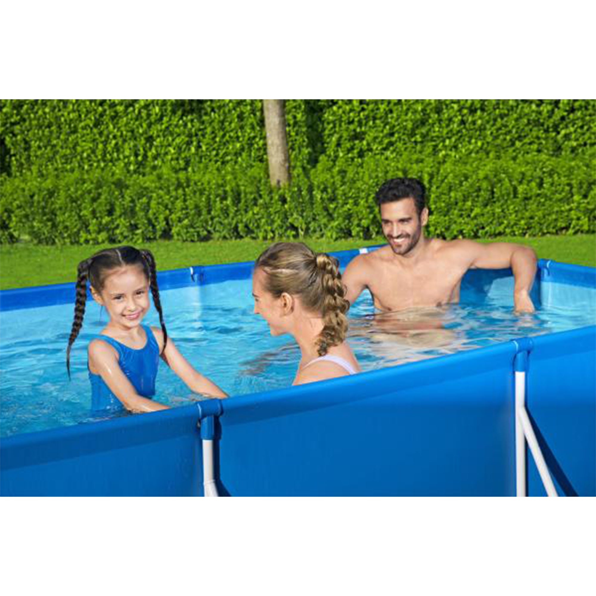 Bestway Rectangular 118x79x26 Deluxe Splash Frame Kids Pool | 56043US (Used) - VMInnovations