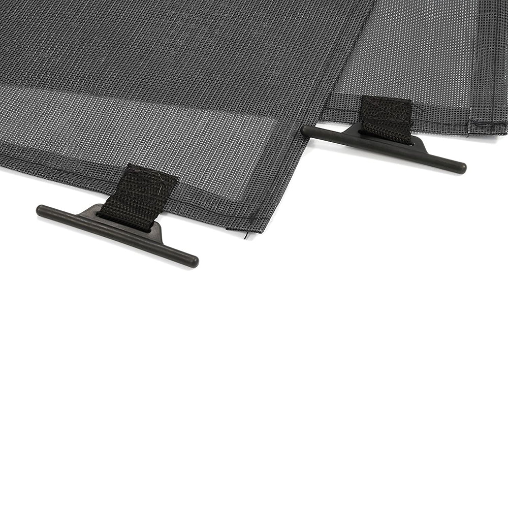 Camco 10 Foot Front Sun Block Panel Awning Screen for RV Camper Shade, Black - VMInnovations