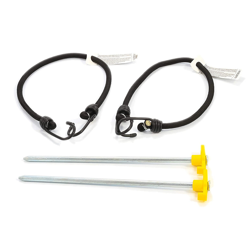 Camco 10 Foot Front Sun Block Panel Awning Screen for RV Camper Shade, Blue - VMInnovations